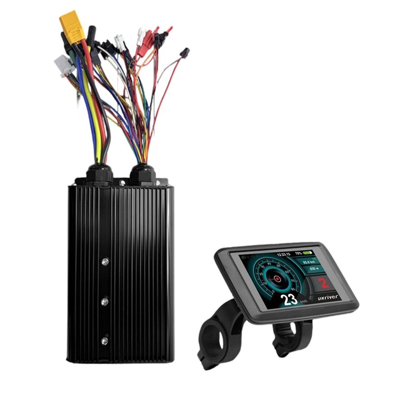 Sine Wave Controller 48V 72V 80A - HOES-UKC1+ จอแสดงผล LCD + ตัวควบคุมสลับคลื่นไซน์/คลื่นสี่เหลี่ยม 48V-72V