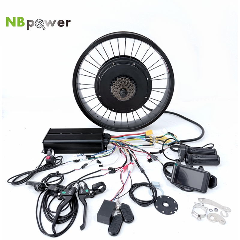 Ebike Conversion Kit 72V 3000W - ชุดแปลงมอเตอร์ไฟฟ้าสำหรับจักรยานเสือภูเขา NBpower 170/190 มม. Dropout 48-72V