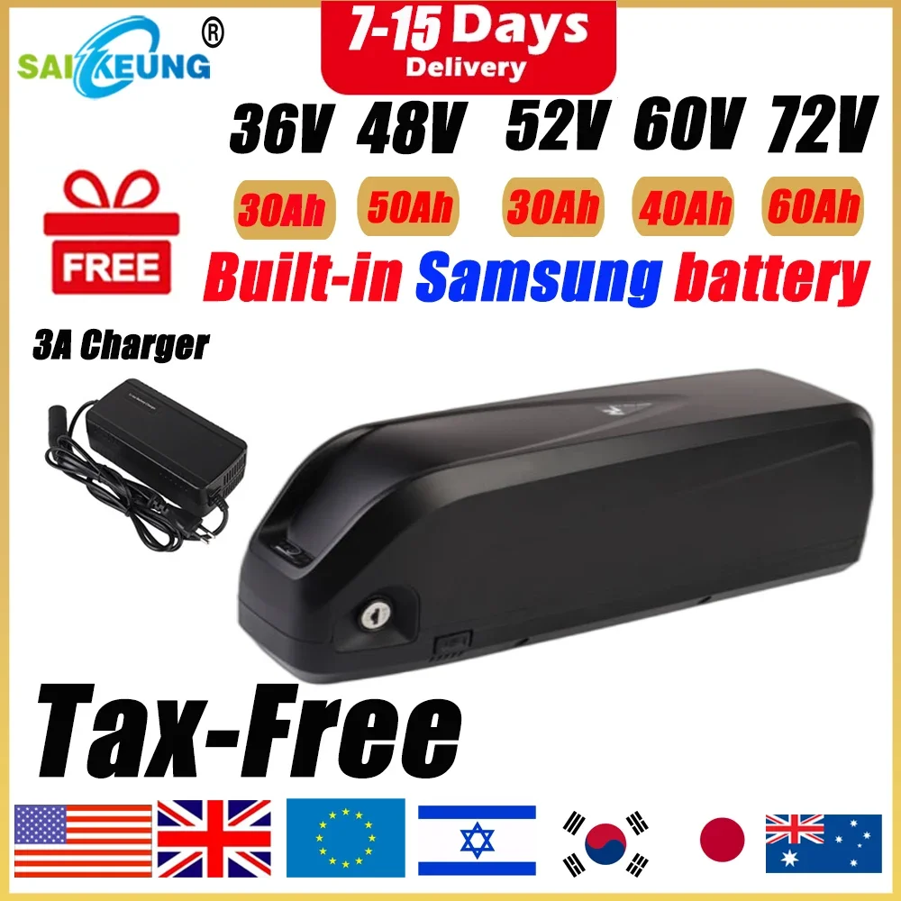 Hailong Polly 48V 52V 60V 36V  - Electric Bicycle Battery 72V 30Ah บทวิจารณ์และราคา